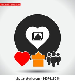 Vector icon picture 10 EPS . Lorem Ipsum Illustration design