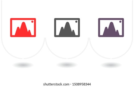 Vector icon picture 10 EPS . Lorem Ipsum Illustration design