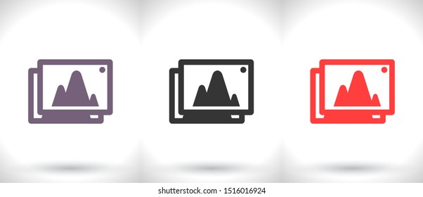 Vector icon picture 10 EPS . Lorem Ipsum Illustration design