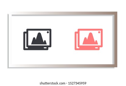 Vector icon picture 10 EPS . Lorem Ipsum Illustration design