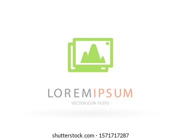 Vector icon picture 10 EPS . Lorem Ipsum Illustration design