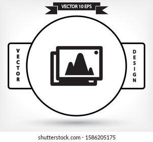 Vector icon picture 10 EPS . Lorem Ipsum Illustration design