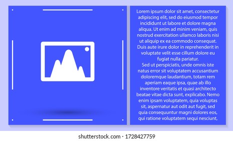 Icono del vector 10 EPS. Lorem Ipsum Diseño de ilustración
