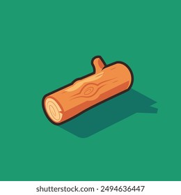 Vector icon piece of wood