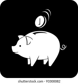 Vector icon - Piggy bank