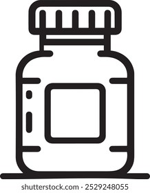 Vector Icon For Pill Bottle.