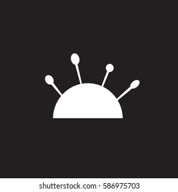 Vector icon pincushion. Pincushion logo. 