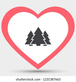 Vector icon pines 10 EPS