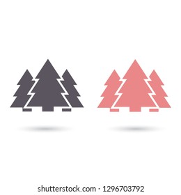 Vector icon pines 10 EPS