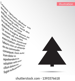 Vector icon pines 10 EPS . Lorem Ipsum Illustration design