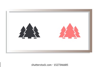 Vector icon pines 10 EPS . Lorem Ipsum Illustration design