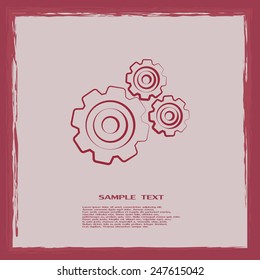 Vector icon pinion 