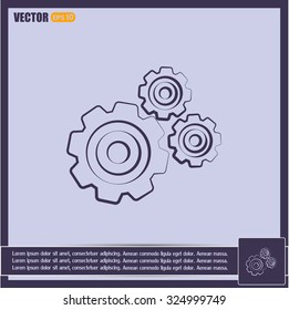Vector icon pinion 