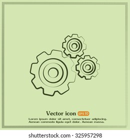 Vector icon pinion 