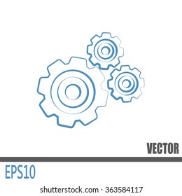 Vector icon pinion 
