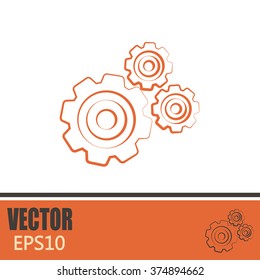 Vector icon pinion 