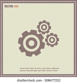 Vector icon pinion 