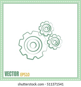 Vector icon pinion 