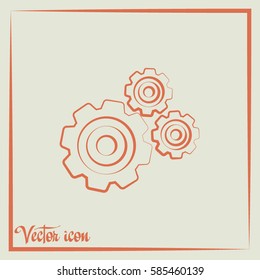 Vector icon pinion 