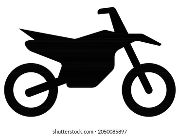 Vector Icon Of A Pit Bike Or Motorcycle