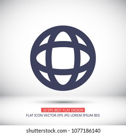 Vector icon planet 10 EPS