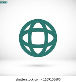 Vector icon planet 10 EPS