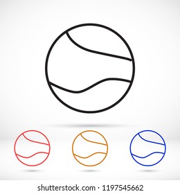 Vector icon planet 10 EPS
