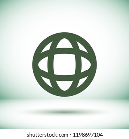 Vector icon planet 10 EPS
