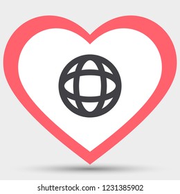 Vector icon planet 10 EPS
