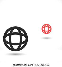 Vector icon planet 10 EPS