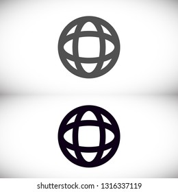 Vector icon planet 10 EPS