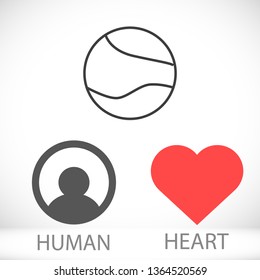 Vector icon planet 10 EPS