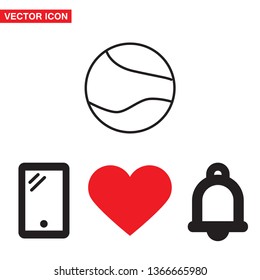 Vector icon planet 10 EPS