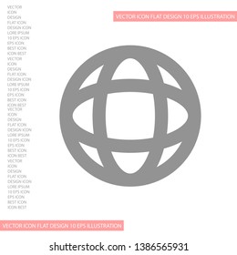 Vector icon planet 10 EPS . Lorem Ipsum Illustration design