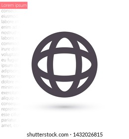 Vector icon planet 10 EPS . Lorem Ipsum Illustration design