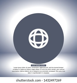 Vector icon planet 10 EPS . Lorem Ipsum Illustration design