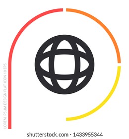 Vector icon planet 10 EPS . Lorem Ipsum Illustration design