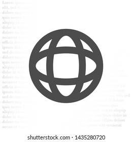 Vector icon planet 10 EPS . Lorem Ipsum Illustration design