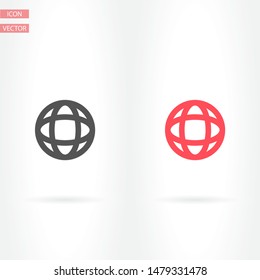 Vector icon planet 10 EPS . Lorem Ipsum Illustration design