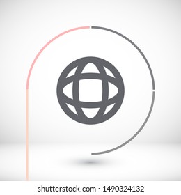 Vector icon planet 10 EPS . Lorem Ipsum Illustration design