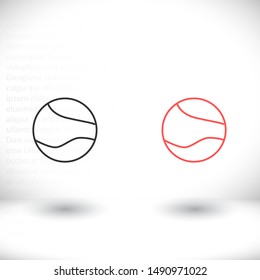 Vector icon planet 10 EPS . Lorem Ipsum Illustration design