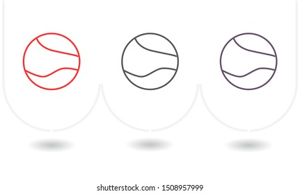 Vector icon planet 10 EPS . Lorem Ipsum Illustration design