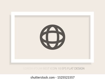 Vector icon planet 10 EPS . Lorem Ipsum Illustration design