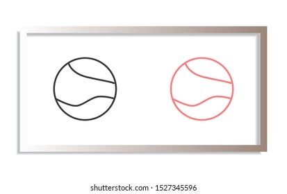 Vector icon planet 10 EPS . Lorem Ipsum Illustration design