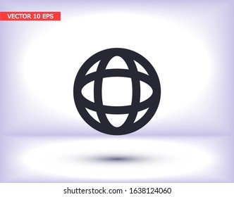 Vector icon planet 10 EPS . Lorem Ipsum Illustration design