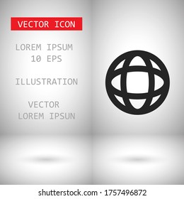 Icono vector Planeta 10 EPS. Lorem Ipsum Diseño de ilustración