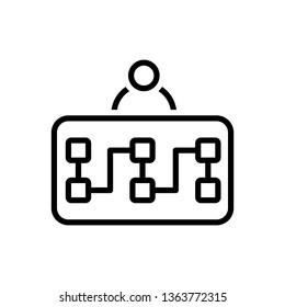 Vector icon for planning