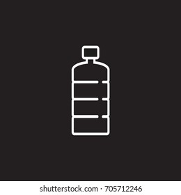 Vector icon of a plastic bottle
