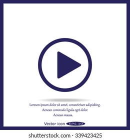 Vector icon Play button