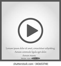 Vector icon Play button